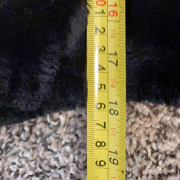 CiSono Women's Black Faux Fur Chevron Jacket Size Large - Picture 11 of 11